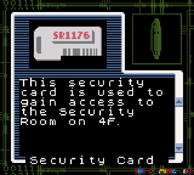 Resident Evil Gaiden - security card