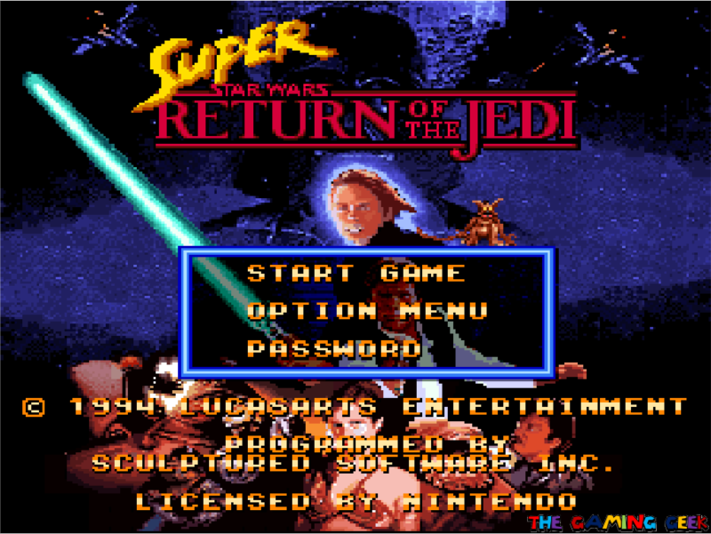 Return of the Jedi - title screen
