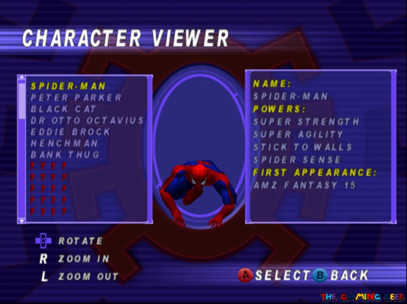 Character viewer