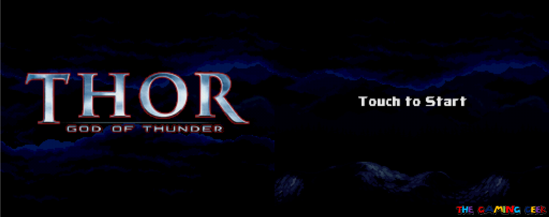 god of thunder - title screen