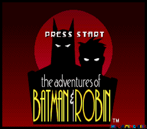 the adventures of batman and robin - title screen